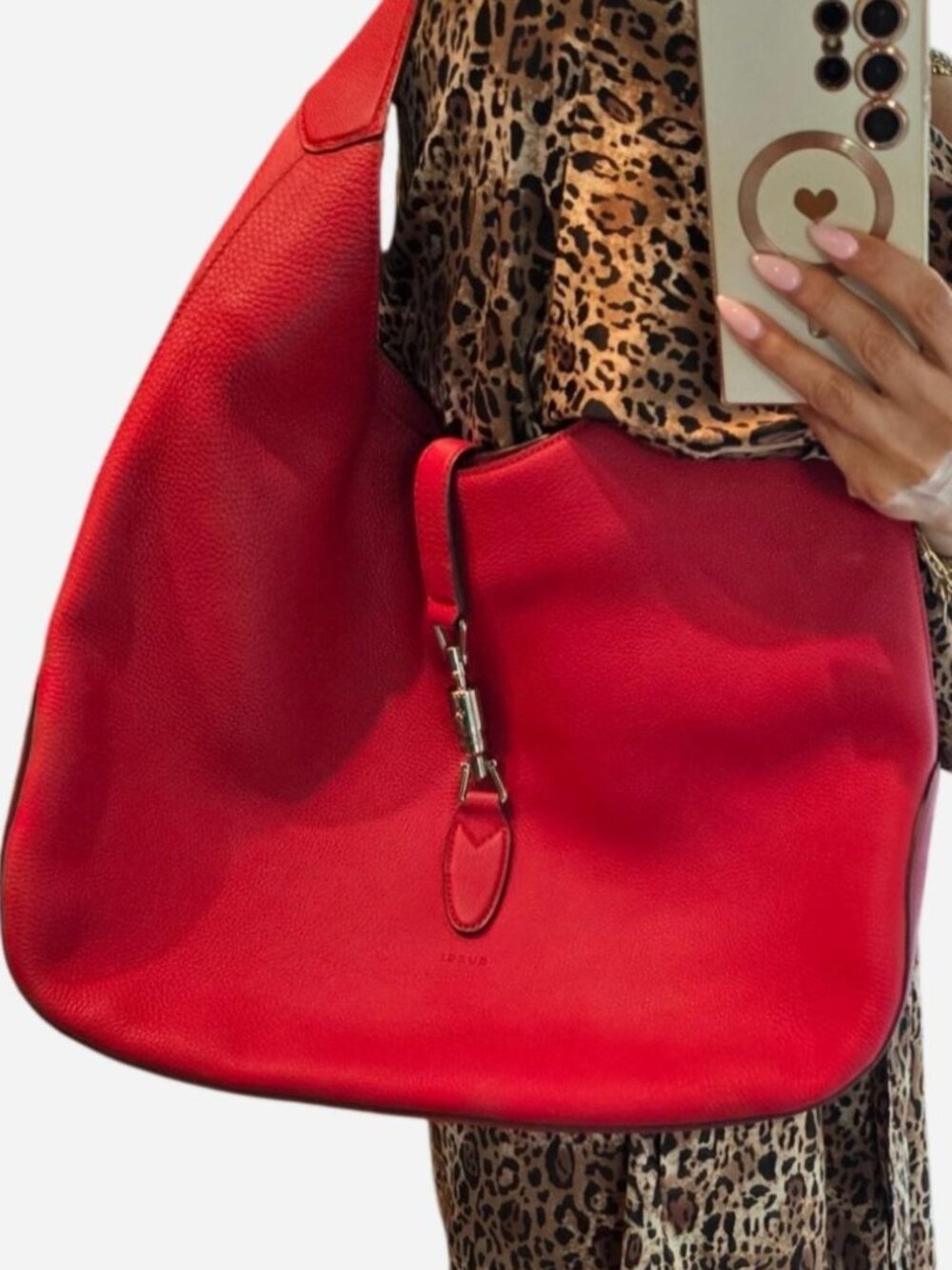 Red Gucci hobo/ tote bag - Picture 2 of 4